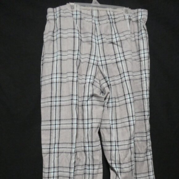 Plaid Flannel Lounge Pants | Front Button Detail | Stretchy Waistband | Unisex - Picture 12 of 15